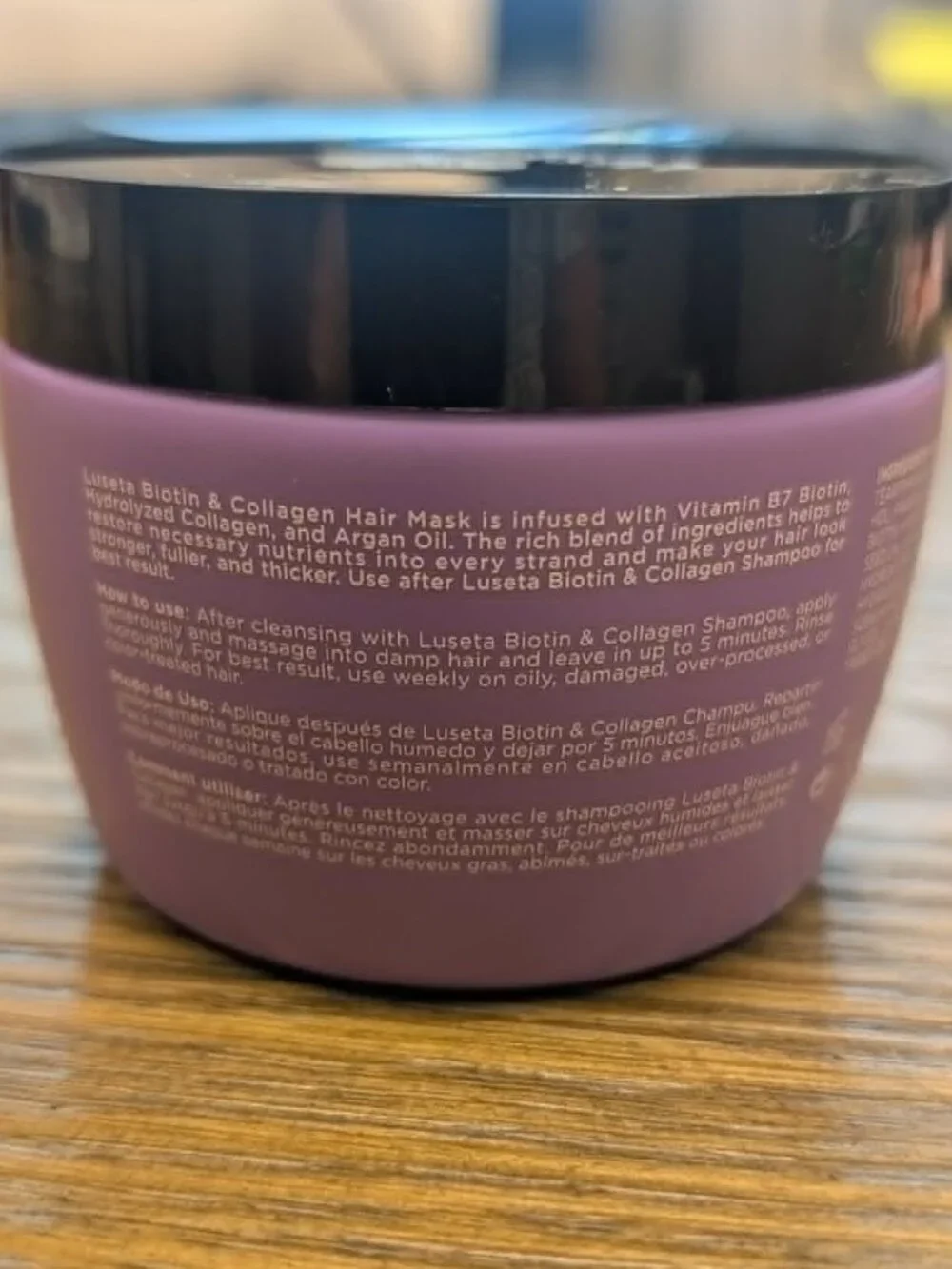 Luseta Biotin & Collagen Hair Mask 3.38 oz Travel Size Factory Sealed NEW